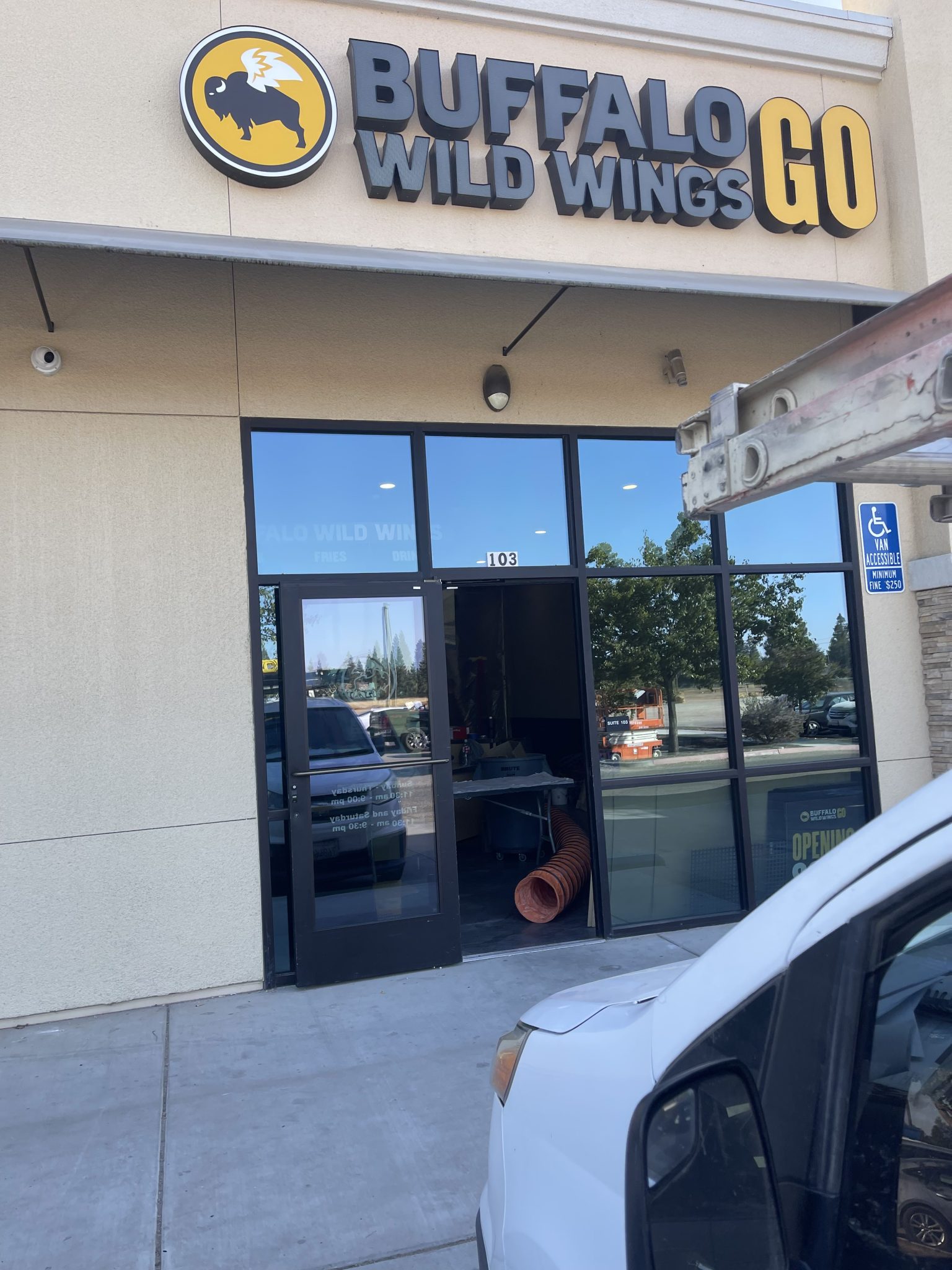 Commercial restaurant painting job
