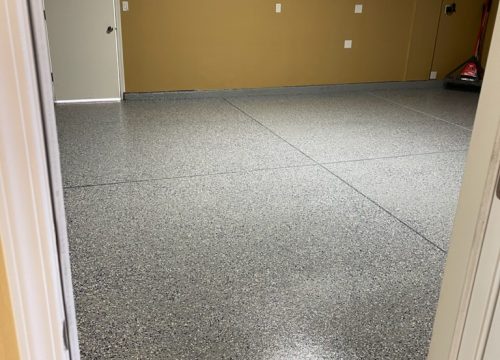 Garage floor painting